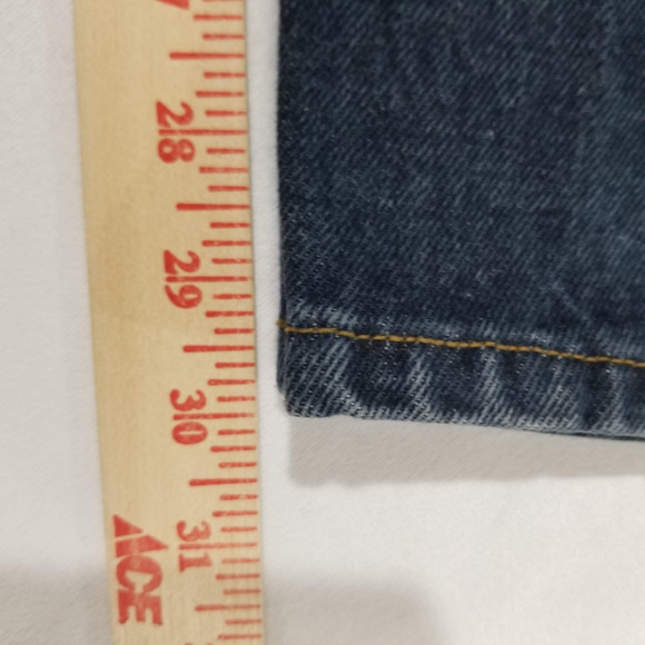 Vintage Guess Jeans Womens 31 Blue Denim High Rise Tapered Leg Made in USA 26050 - Picture 8 of 9
